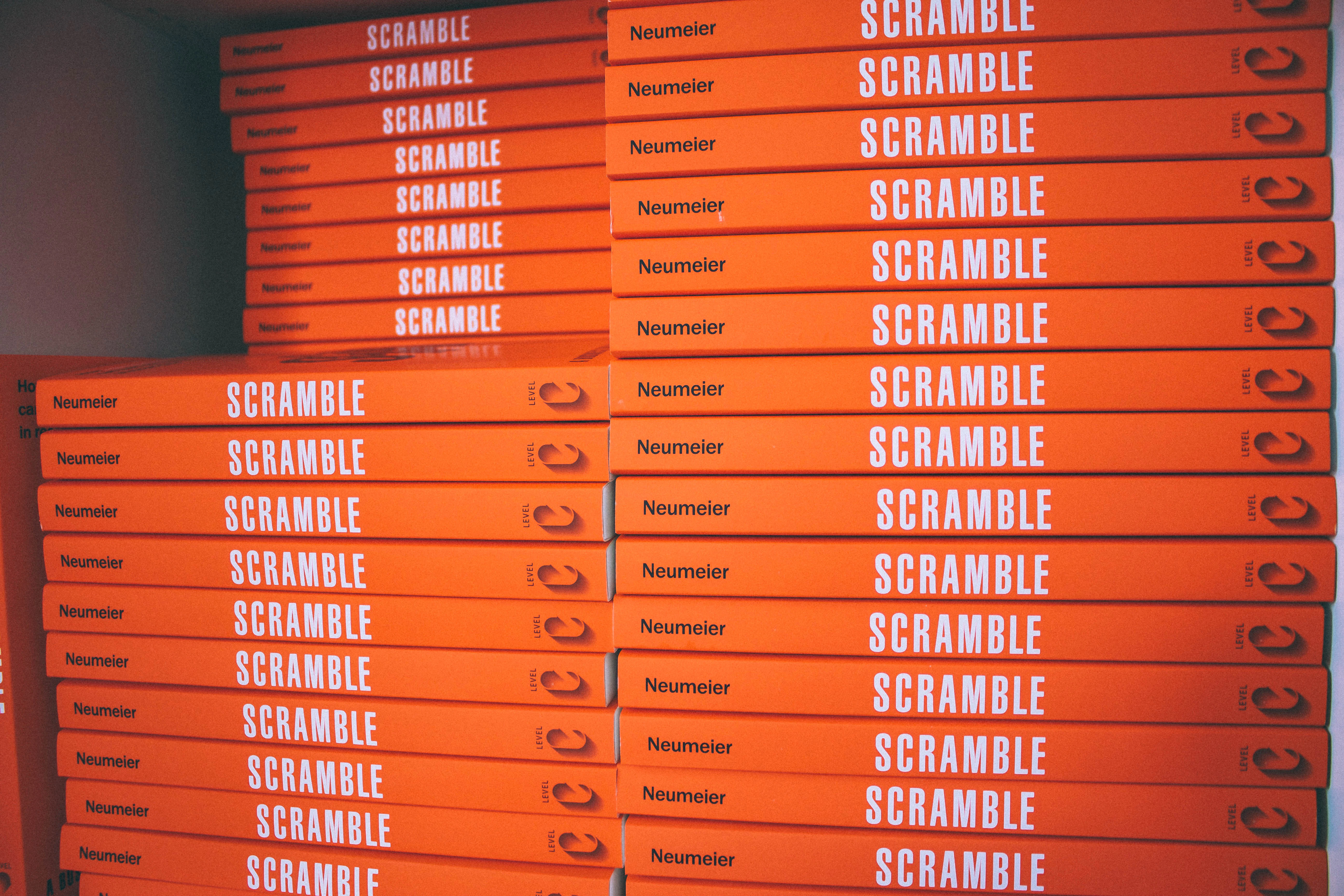 scramble book stack